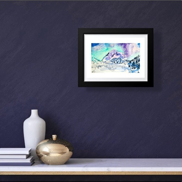 Original Painting Mountain Watercolor California - Picture 6 of 10